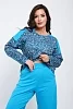 Женский костюм с брюками 24295 / голубой №13