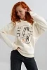 Женский свитшот 8569 / молочный+коты №4