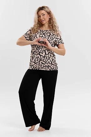 Женский костюм 36996 / молочный