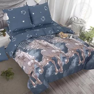 Постельное бельё поплин Пегас