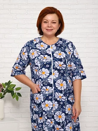 Женский халат Митиола / индиго