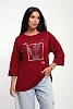 Женская туника 80020 / бордовый
