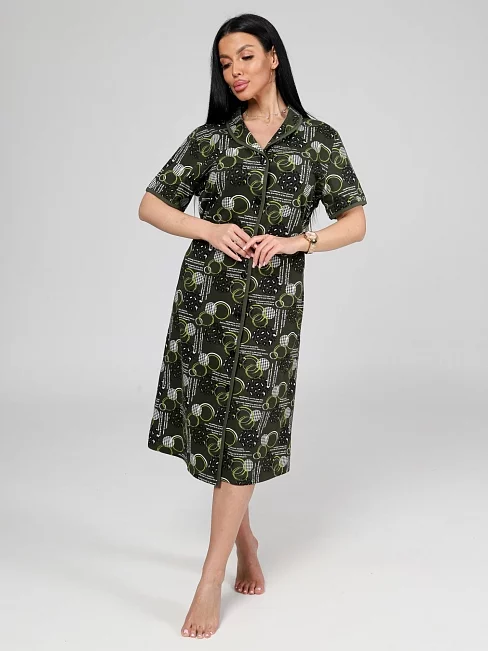 Женский халат М-131 / зеленый