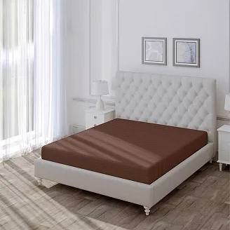 Простыня "Волшебная Ночь" на резинке 180x200 / Брауни