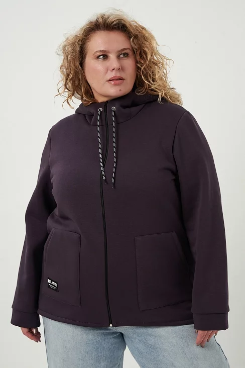 Женская толстовка 83606 / серо-фиолетовый