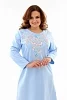 Женская ночная сорочка 21595 / голубой №10