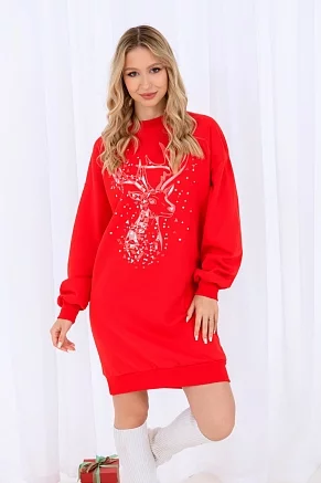 Женская туника 21554 / красный