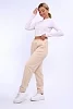 Женские брюки 32826 / молочный №4