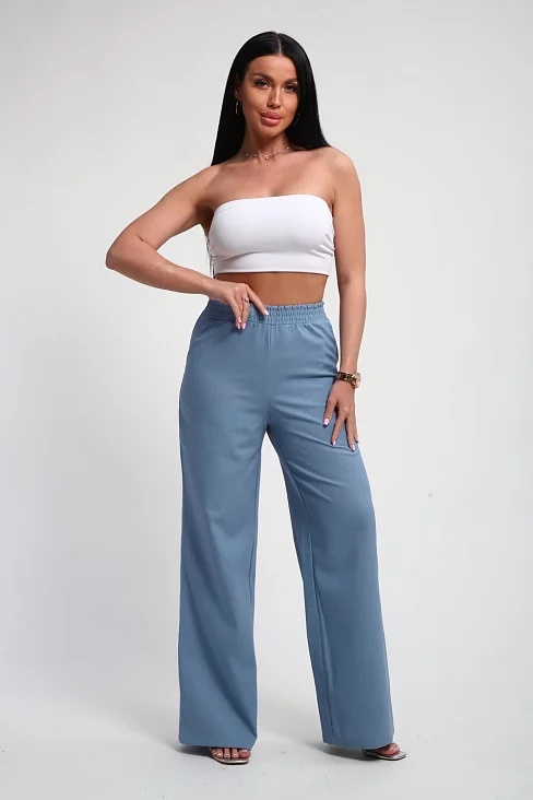 Женские брюки 35344 / голубой