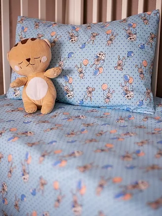 Постельное белье в кроватку бязь Гост / расцветки в ассортименте
