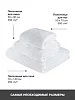 Набор махровых полотенец PandaHug Cozy (50x70, 50x90, 70x140) / белый №9