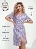 Женский халат на пуговицах Дарина / Розовато-серый №1