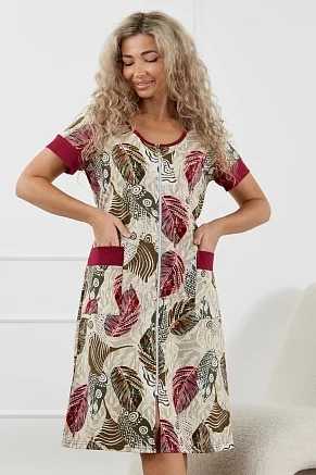 Халат женский 36978 / бордо