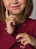Детское платье Фея / бантики бордо №4
