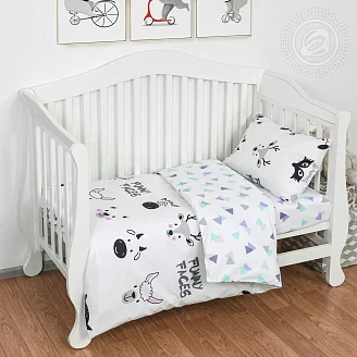 Постельное белье в кроватку поплин арт.922 Фанни