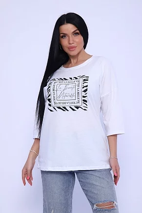 Женская туника 80023 / белая