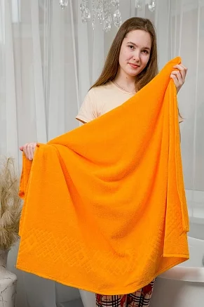 Полотенце махровое Донецкая Мануфактура ПТ-05577 Оранжевое