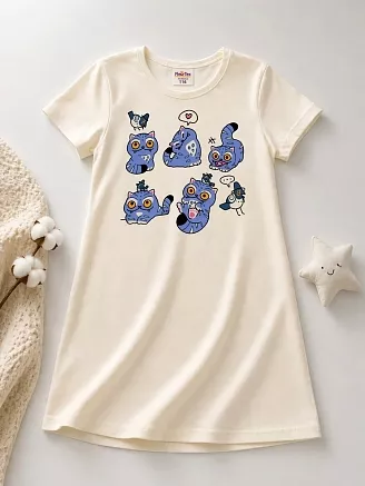 Детская сорочка "Тигрята" арт. дк373