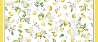Полотенце кухонное вафельное / Лимонный фреш