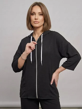 Женский костюм с брюками 52351 / черный