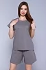 Женский костюм с шортами 85010 / темно-серый