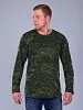 Футболка мужская Цифра длинный рукав / зеленый