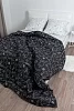 Постельное белье поплин простыня на резинке / Инь-Янь №1