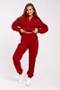 Женский костюм с брюками 35354 / бордовый №12