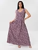 Женское платье Пл-112(Шт) / Сливовый (листья) №1