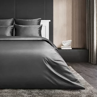 Постельное белье "Soft Silver" / Серый космос