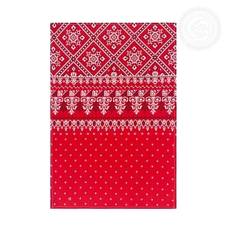 Полотенце кухонное рогожка / Народные узоры