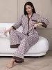 Женский костюм с брюками мод.2270 / Коричневый №4
