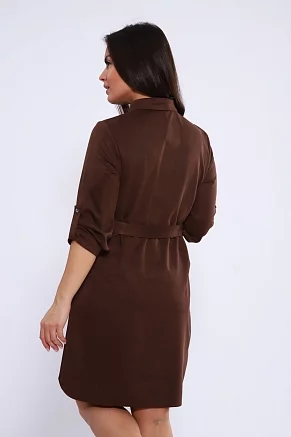 Женское платье 31844 / коричневый