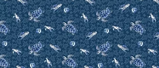 Полотенце кухонное вафельное / Черепашки 1