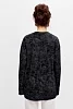 Лонгслив женский из кулирки оверсайз / Черный №15