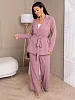 Женский костюм с брюками мод.2123/4 / Розовая пудра
