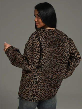 Женский свитшот Агата / Леопард