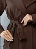 Женский кардиган с капюшоном мод.1276/5 / Коричневый №2