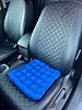 Подушка автомобильная на сиденье "АВТО-БИО" 40x40 / васильковая