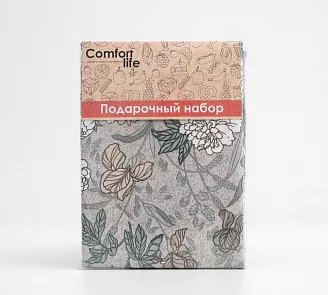 Набор полотенец рогожка 3 шт. / Нежный день 1