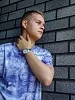 Мужская футболка оверсайз 88177 / фиолетовый №11