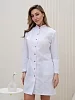 Халат медицинский женский М-051 Тиси / белый/красный №10