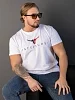Мужская футболка мод.2164/1 / Белый