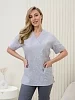 Рубашка медицинская женская М-201 Поплин / серый №6