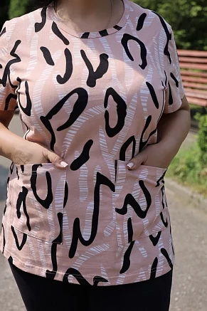 Женский костюм с бриджами Забава / кофе