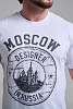 Мужская футболка 8503/1 / белый+Москва №8