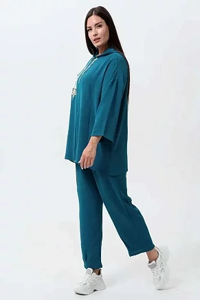 Женский костюм с брюками 52351 / индиго