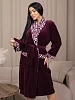Женский халат на запах мод.2284/2 / Бордо №3
