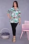 Женская туника 36568 / зеленый