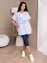 Женский костюм с бриджами мод.2236/3 / Голубой